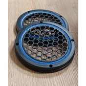 Resim 16CM Mavi Neon Işıklı Hoparlör ve Midrange Kapağı 1takım (2ADET) Vidalanabilir 