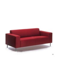 Resim H-98 İkili Ofis Kanepesi Kırmızı 