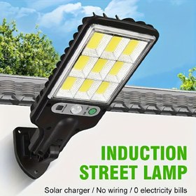 Resim Uzaktan Kumandalı LED Duvar Işığı ile Yeni Dış Mekân Güneş Enerjili Sokak Lambası, İnsan Algılayıcı Avlu Işığı, Bahçe Işığı 