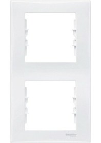 Resim Schneider Sedna Beyaz İkili Çerçeve Dikey N11.638 