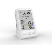 Resim Symbee Tuya Wifi Akıllı Sıcaklık Ve Nem Ölçer - Zaman, Tarih, En Yüksek/düşük Değerler İle İç Mekan İzleme 