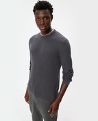 Resim Triko Kazak Basic Bisiklet Yaka Pamuklu Uzun Kollu 