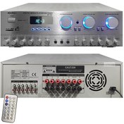 Resim ANFİ 2X100W STEREO USB/SD BASS TREBLE BALANCE 5+1 BOTS BT-202 Polaxtor