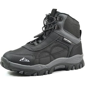 Resim Cool Alfa Siyah Lastikli Soft Shell Outdoor Erkek Çocuk Bot Siyah 