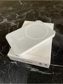 Resim KALİTESENİNLE Aplee Magsafe Kablosuz Şarj Powerbank Iphone-android Uyumlu Wireles Şarj Destekli Beyaz 