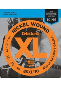 Resim D'addario Esxl110 Elektro Gitar Tel Seti. Xl. 10-46. Nıckel Wound 