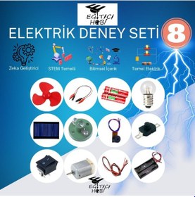Resim Kutulu, Elektrik Deney Seti - 8 Bilim Seti 