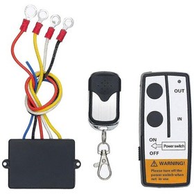 Resim Kamyon İçin 12v 50ft 2 Uzaktan Kumanda Ve Gösterge Işığı İle Dc12v Evrensel Kablosuz Vinç Uzaktan Kumanda Kiti - Kaiyi 