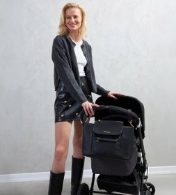 Resim Luna Siyah E. Deri Bebek Çantası 