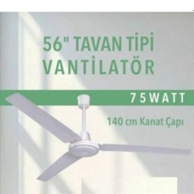 Resim Fansan 3 Kanatlı Metal 142 Cm Tavan Vantilatörü 