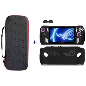 Resim Cbtx Asus Rog Ally Oyun Konsolu Saklama Çantası İçin Silikon Kılıf Kapaklı Taşınabilir Taşıma Çantası - Siyah 
