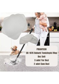 Resim Pırantech Cb 107c Buharlı Temizleyici İle Uyumlu Mop Bez Seti 