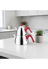 Resim Kahraman D120 Çaydanlık Turkuaz Mini Boy Çok Renkli 