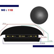 Resim Universal Lastik Tapa 30Mm - 10 Adet 