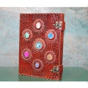 Resim Taşlı Deri Defter Model 12 - 9091837703104del 