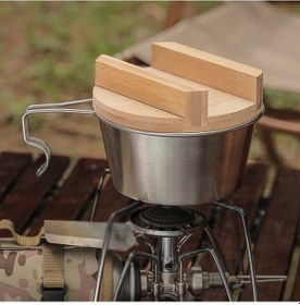 Resim Geeroyoo Kamp İçin Bambu Yapımı Sierra Kasesi Kapağı - 110-130mm Çap, Isı Yalıtımlı Ve Taşma Önleyici Çok Renkli 