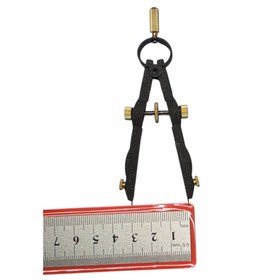 Resim 3 cm Hassas Pergel | Dayanıklı Metal Çizim Aracı - Hassas Çizimler İçin İdeal 