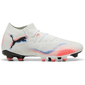 Resim Puma Future 8 Match Fg/ag Erkek Çoklu Çim Zemin Kramponu 10859301 Beyaz Beyaz 