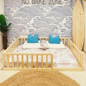 Resim Loolpi Home Montessori Ahşap Unisex Bebek ve Çocuk Karyolası 
