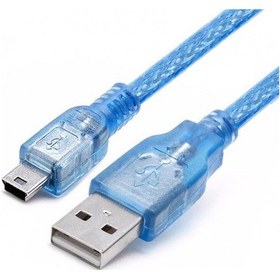 Resim Usb To Mini Usb Şarj Ve Data Kablosu 5 Pin Mini Usb Kablo 2m 
