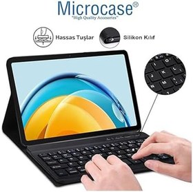 Resim Microcase HUAWEI MatePad 11.5 inch Tablet Bluetooth Klavyeli Standlı Kılıf - BKK4 