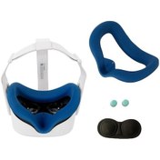Resim Oculus Quest 2 Vr İçin Çizilmez Toz Geçirmez Koruyucu Kılıf Lens Kapağı Cap Sleeve - Lacivert Lacivert 
