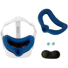 Resim Oculus Quest 2 Vr İçin Çizilmez Toz Geçirmez Koruyucu Kılıf Lens Kapağı Cap Sleeve - Lacivert Lacivert 