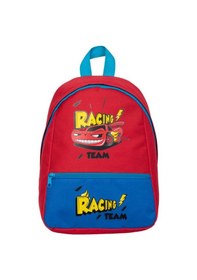 Resim Superbag Erkek Çocuk Anaokulu Çantası Racing Araba Desenli Sırt Çantası Kreş Çantası Mavi 