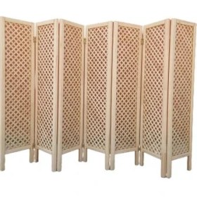 Resim Sdf Ahşap Paravan 7 Kanatlı Oda Bölme 