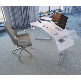 Resim Michael Brean Özel Tasarım Kanatlı Oyuncu Masası 160 cm Bardaklık ve Kulaklık Tutucu Hediye 