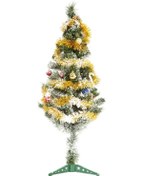 Resim Yılbaşı Çam Ağacı Yeni Yıl Süs Seti Kar Spreyli 90Cm Standart 