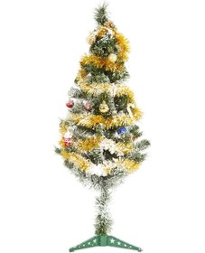 Resim Yılbaşı Çam Ağacı Yeni Yıl Süs Seti Kar Spreyli 90Cm Standart 
