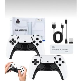 Resim Game Stick 4K Hd Emuelec Retro Game Stick Atari Oyunlari +20000 Oyunlu Konsol Nostalji 