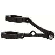 Resim Cloudstore Siyah 39-41mm Cnc Motosiklet Far Braketi Universal Işık Tutucu Aksesuar 