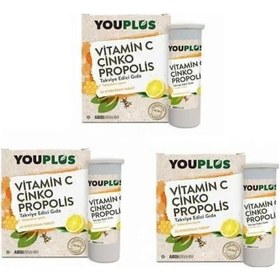 Resim Youplus Vitamin C Çinko Propolis x 3 Adet 