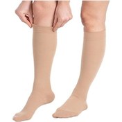 Resim Ccl2 Diz Altı Burnu Kapalı Çorabı Bej 