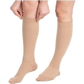 Resim Ccl2 Diz Altı Burnu Kapalı Çorabı Bej 