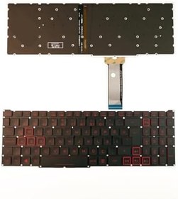 Resim Acer Nitro 7 NH.Q8FAA.003 ile Uyumlu Klavye Işıklı Kırmızı Tuş V1 