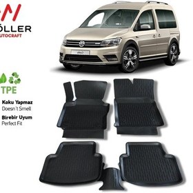 Resim Volkswagen Caddy Paspas 2015 2020 Arası 3d Havuzlu Paspas 