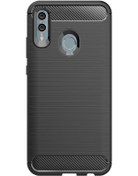 Resim Microcase Huawei Honor 10 Lite Brushed Carbon Fiber Silikon Tpu Kılıf - Siyah 