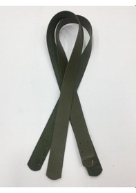 Resim Karantuhafiye Dikmeli Spor Sap / Çanta Sapı / Deri Dikmeli Sap 70 Cm Hakiyeşil Hakiyeşil Çok Renkli 