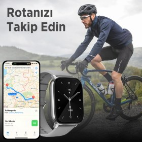 Resim Bix SW03 2.01” Tft Geniş Ekran, Spor Sağlık Takibi ve Bluetooth 5.2 Telefon Görüşme Özellikli IP67 Suya Dayanıklı Ios & Android Uyumlu Akıllı Saat 