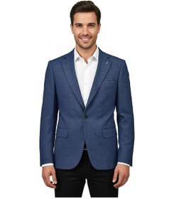 Resim Suitmen Erkek Tek Spor Ceket Çift Yırtmaçlı Bgl-st04982 Petrol 