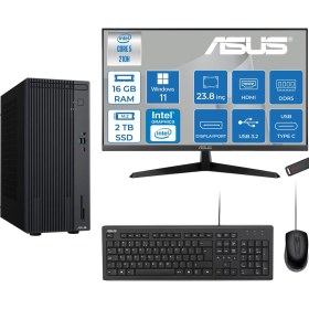 Resim Asus Expertcenter P500MV Intel® Core™ Ultra 5 210H 4.8ghz Aı 16GB Ddr5 2tb SSD 23.8" 120Hz Intel® Intel® Graphics WIN11PRO Mini Tower Masaüstü Bilgisayar D52108512B0DP04+ZETTAUSBBELLEK 