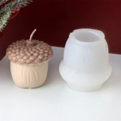 Resim 1 Adet 3D Çam Kozalaklı Mum Kalıbı - Yeniden Kullanılabilir Esnek DIY El Sanatları, Noel Kokulu Mumlara, Reçine ve Alçı İşleri için, El Yapımı Ev Dekoru, Pürüzsüz Yüzeyli Silikon Mum Kalıbı 