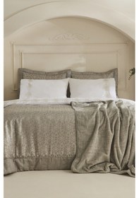 Resim Karaca Home Rosette 8 Parça Çift Kişilik Çeyiz Seti Antrasit Antrasit 