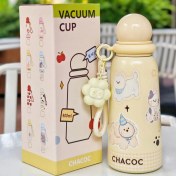 Resim Langmengxuan Paslanmaz Çelik Yalıtımlı Kupa Sevimli Öğrenci Kupası Moda Hediye (Yurt Dışından) 