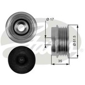 Resim GATES OAP7033 ALTERNATÖR KASNAĞI PASSAT 97-00 / A4 1.9 TDI 1.8 1. 