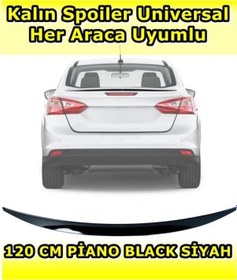 Resim Opel Vectra C Uyumlu Piano Black Spoiler 120 Cm (554702344) 