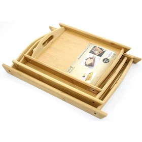 Resim 3'lü Bambu Tepsi ALK2164 